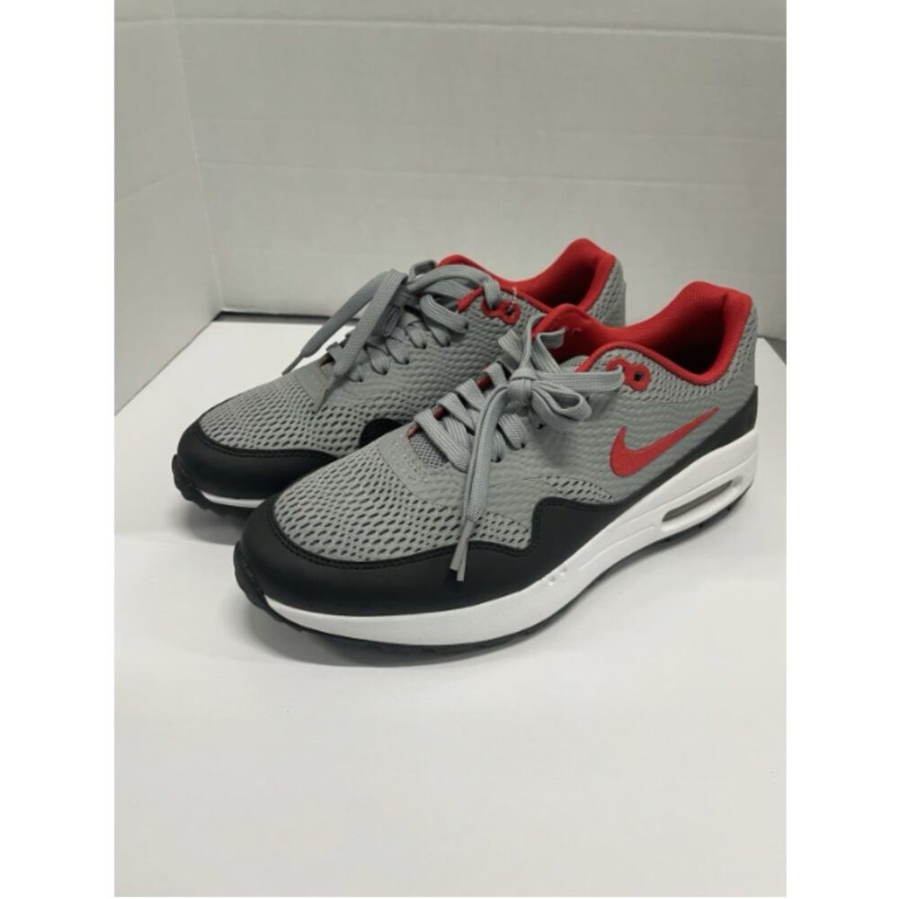 Nike Air Max 1 Golf Particle Grey Red CI7576 002 Size 7 Men Size 8.5 Women Cleat